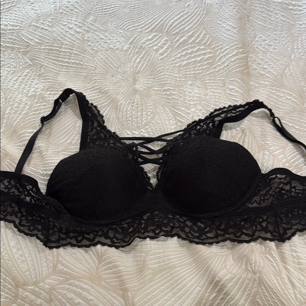 Elegant Black Lace Bralette